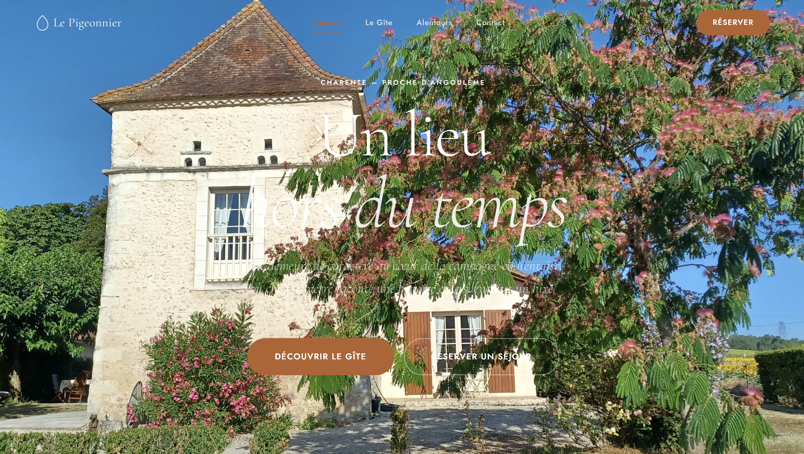 Le Pigeonnier — hero